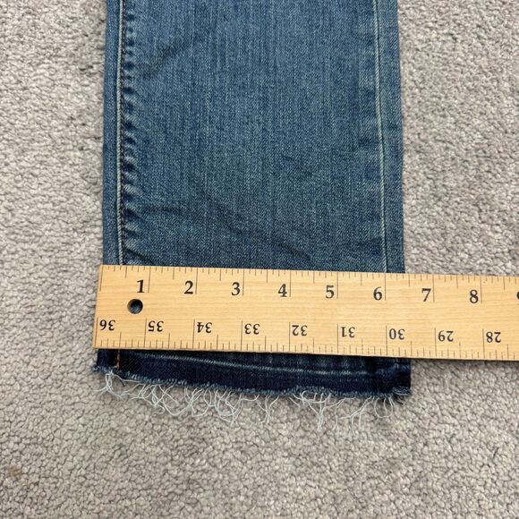 Levi's Premium Wedgie Straight Leg Button Fly Denim Jeans Womens 25 High Rise - Picture 12 of 16